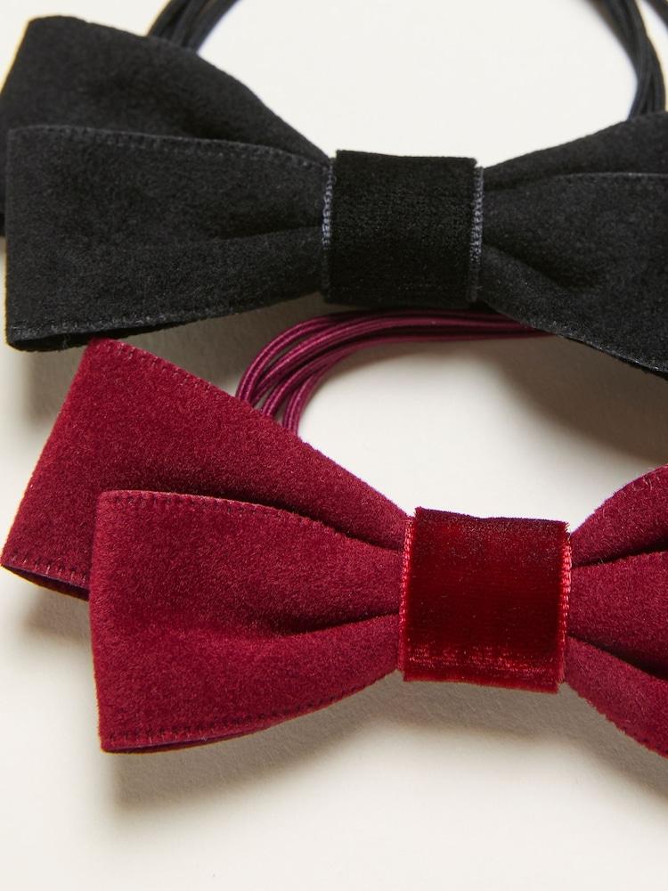 Fat Face Multi 2 Pack Bow Hair Ties