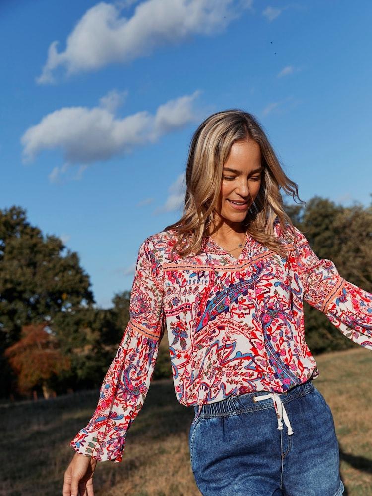 Fat Face Multi Bright Paisley Tunic