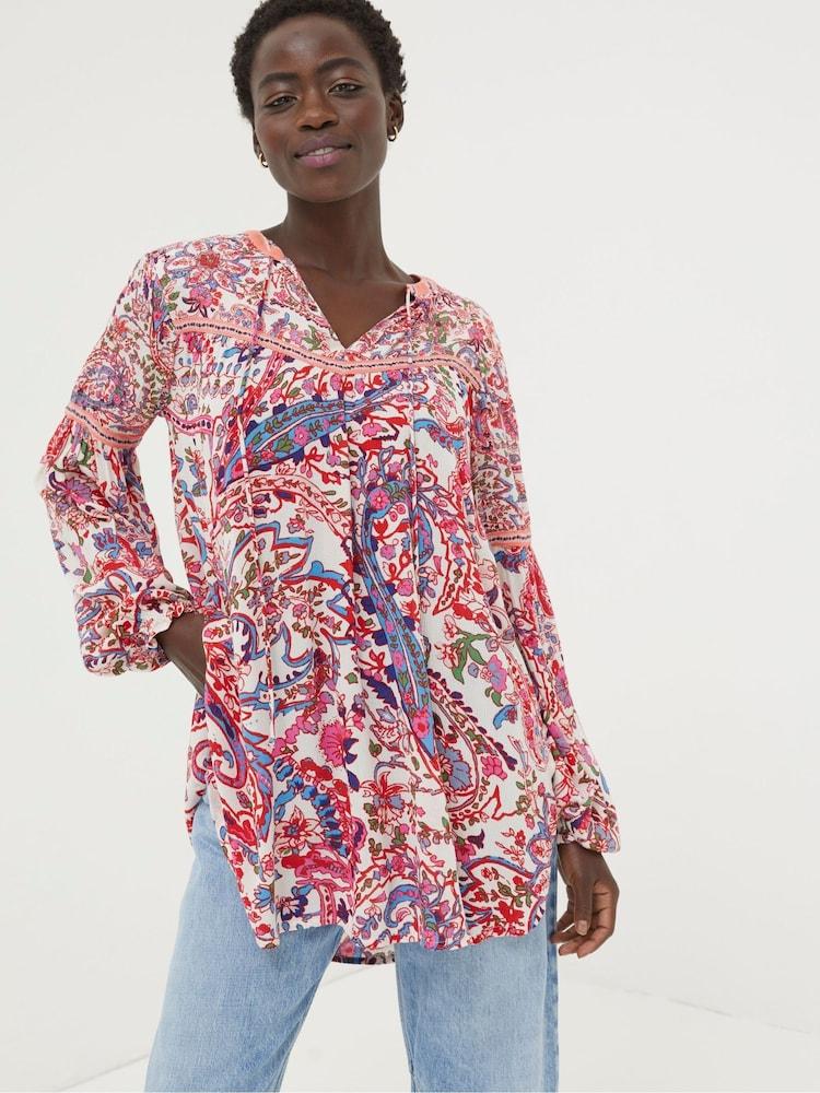 Fat Face Multi Bright Paisley Tunic