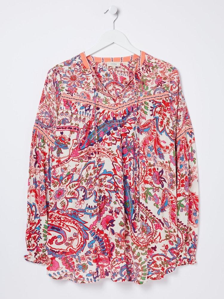 fat face Multi Bright Paisley Tunic