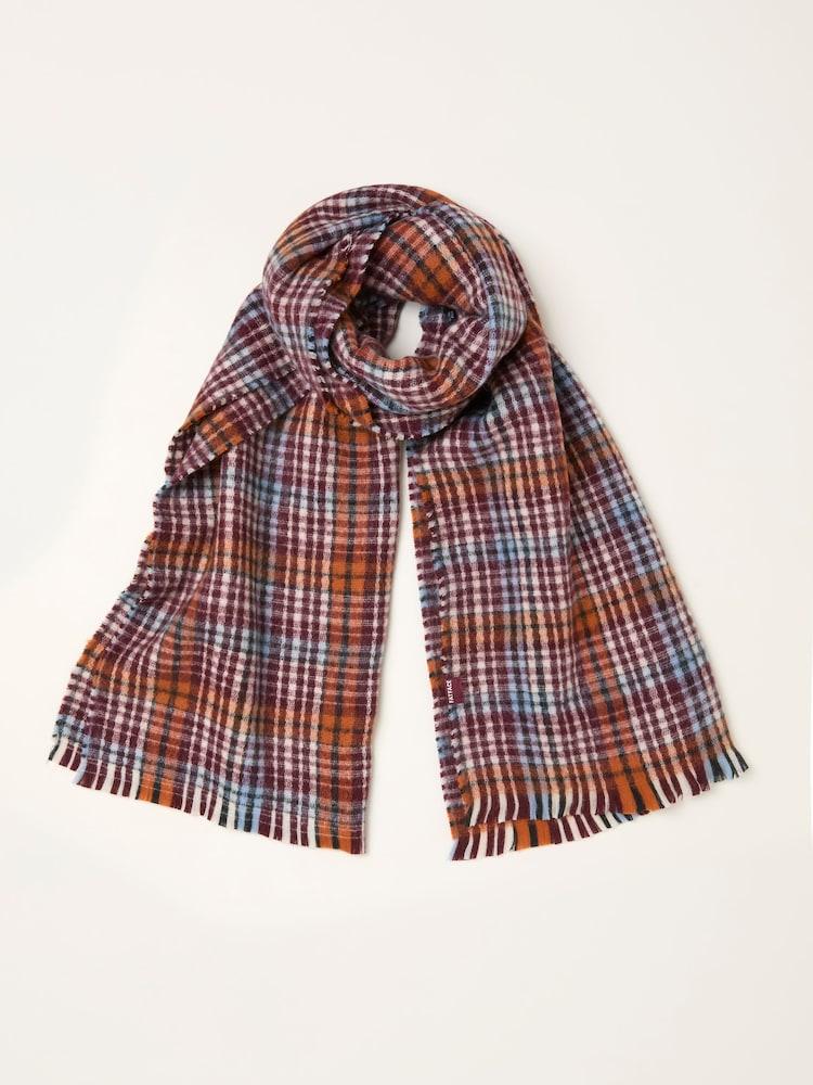Fat Face Multi Check Scarf