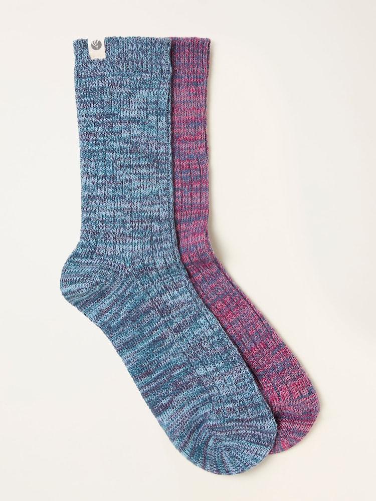 Fat Face Multi Colour 2 Pairs Of Boot Socks