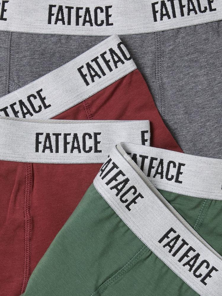 fat face Multi Colour 3 Pairs of Plain Boxers