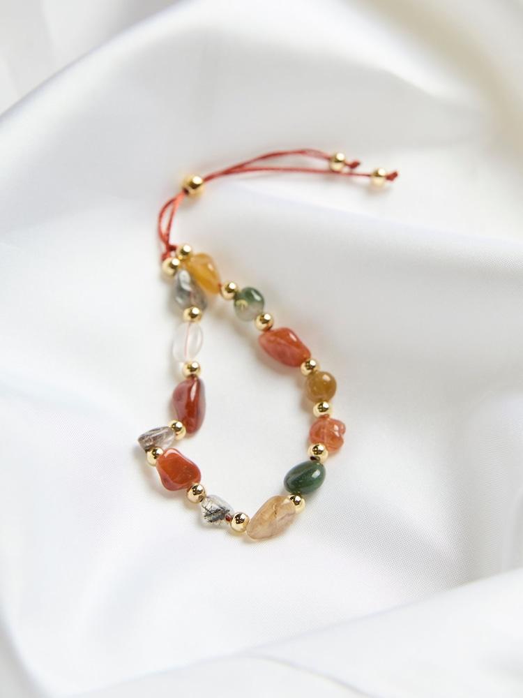 fat face Multi Colour Bead Bracelet