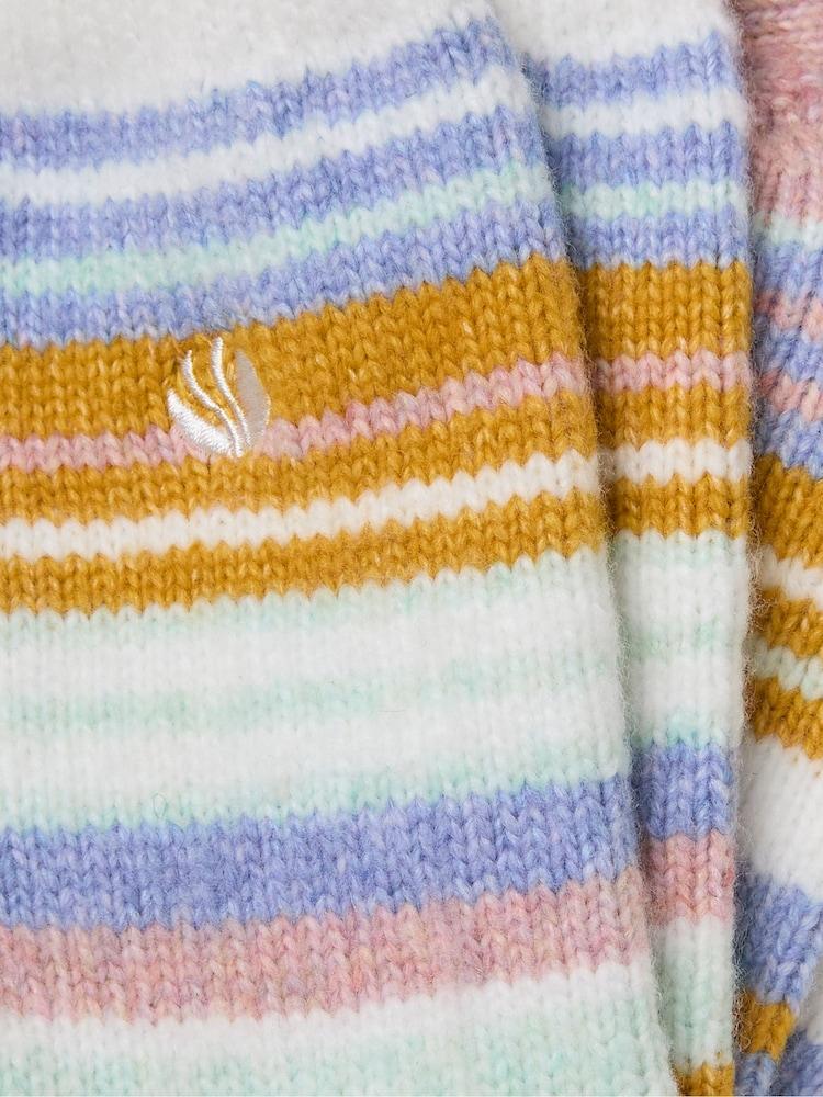 Fat Face Multi Colour Super Soft Striped Socks