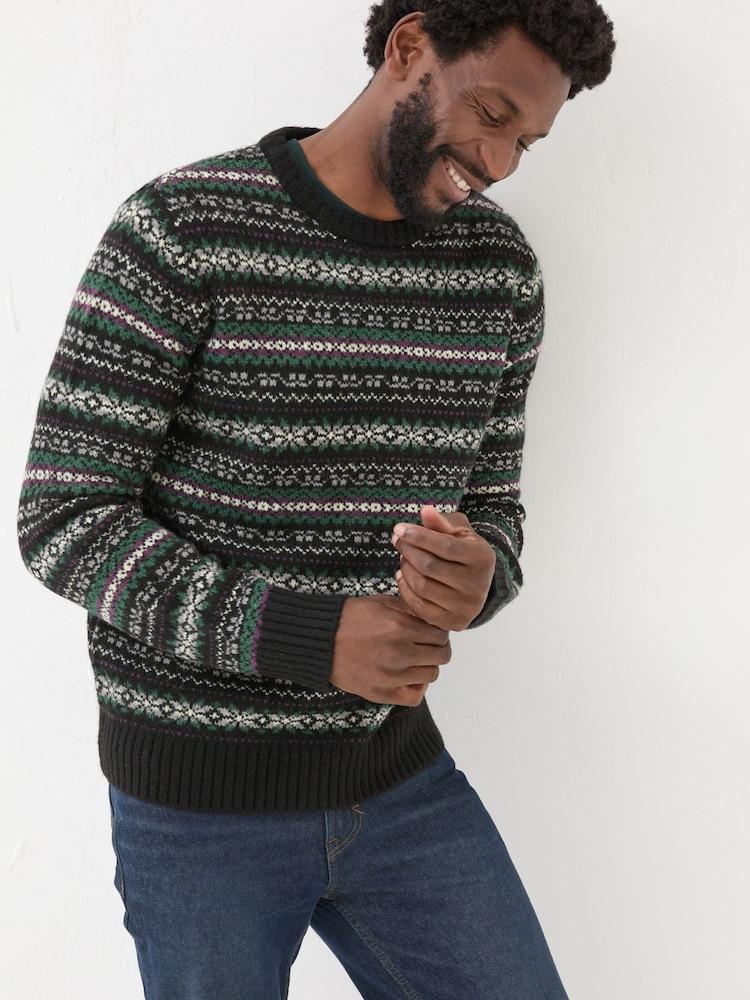 Fat Face Multi Dark Skies Knitted Jumper