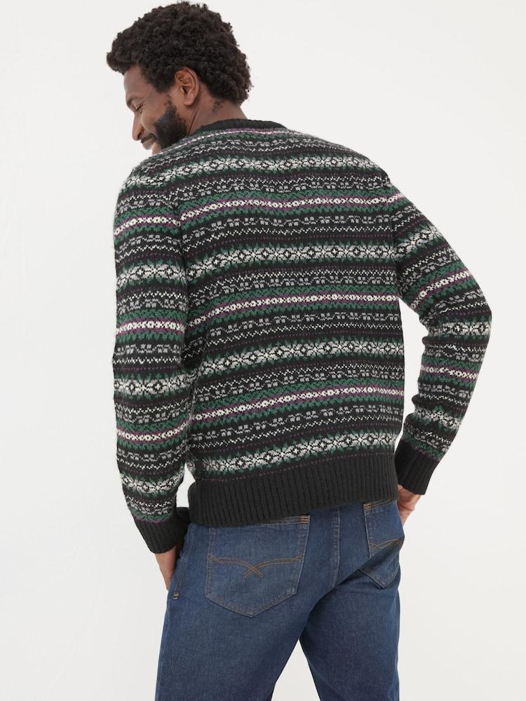 Fat Face Multi Dark Skies Knitted Jumper