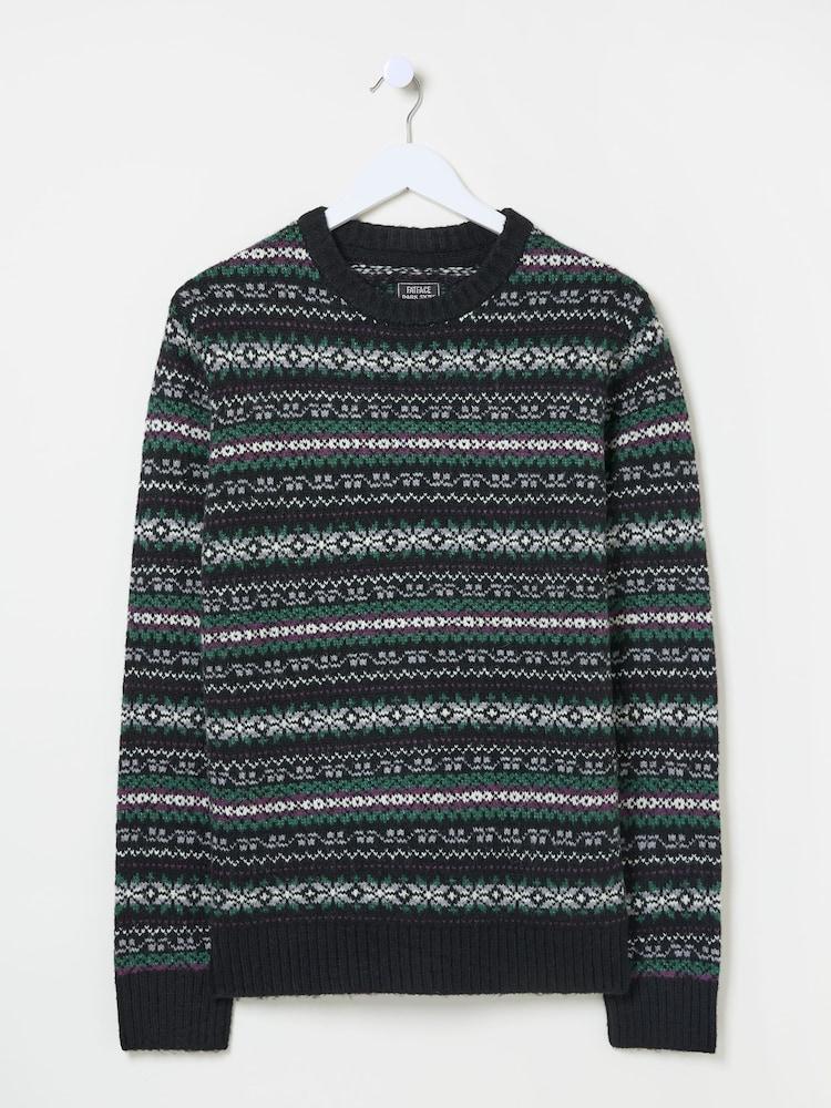 fat face Multi Dark Skies Knitted Jumper