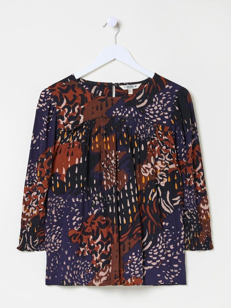 fat face Multi Shelly Animal Blouse