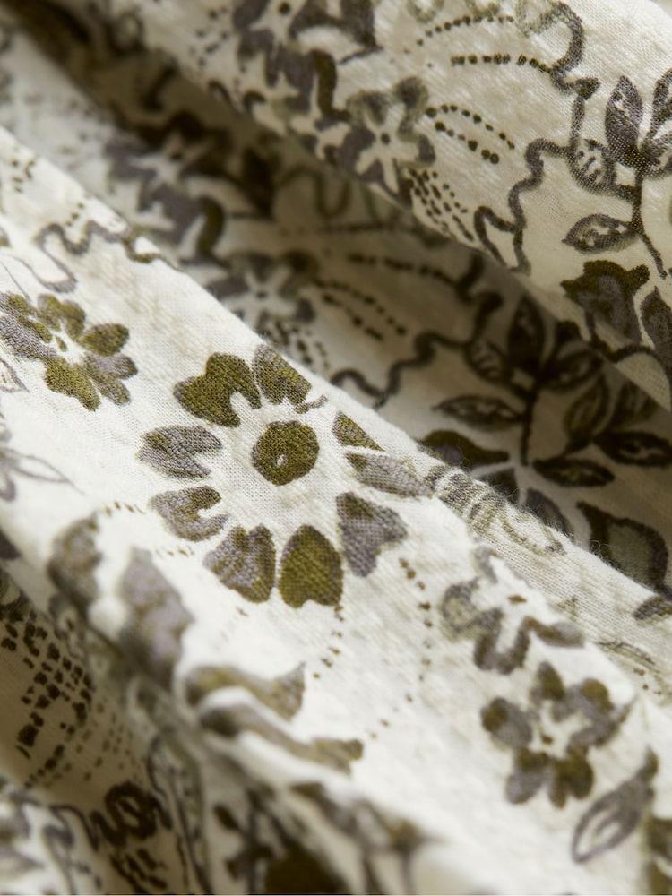 fat face Nancy Ivory Linear Floral Dress