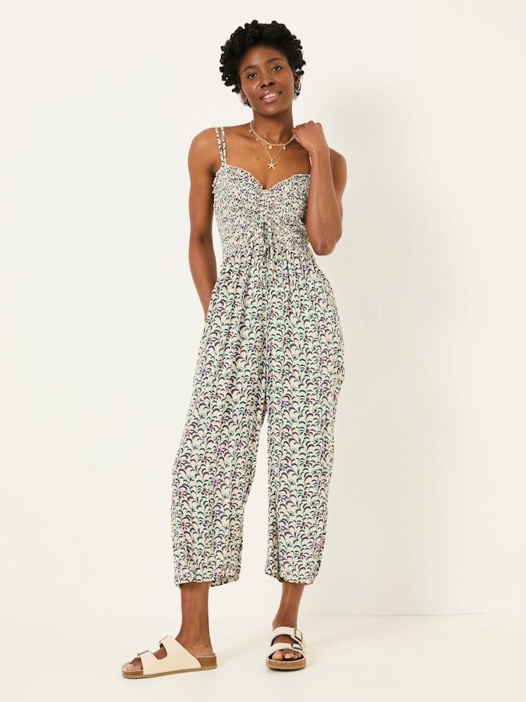 Fat Face Natalie Multi Vine Floral Jumpsuit