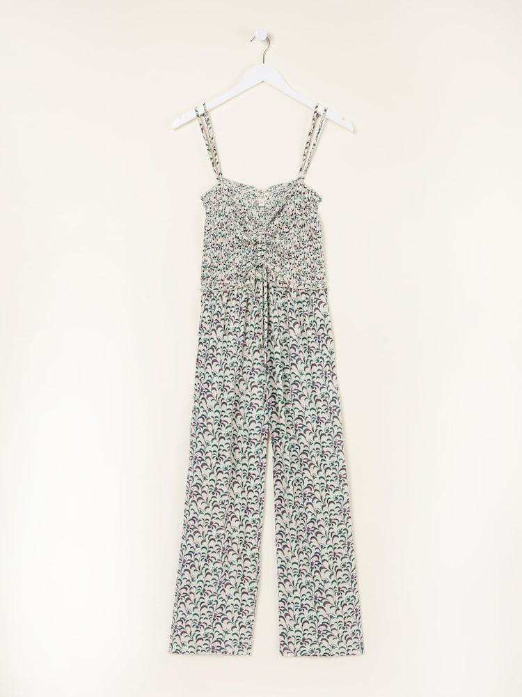 fat face Natalie Multi Vine Floral Jumpsuit