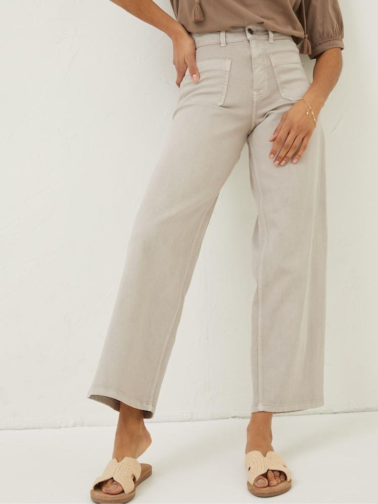 Fat Face Natural Cassie Marine Straight Jeans