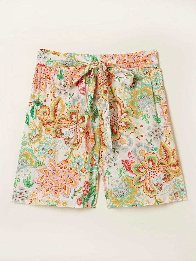 fat face Natural Faye Paradise Floral Shorts