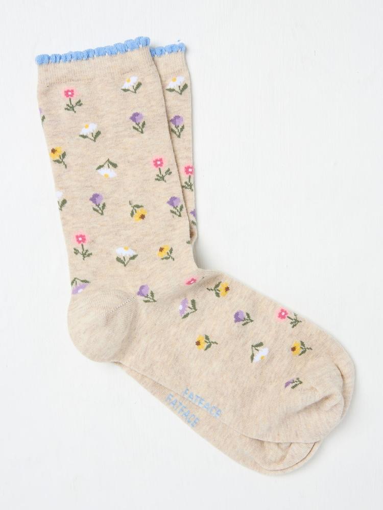 Fat Face Natural Floral Women's Socks