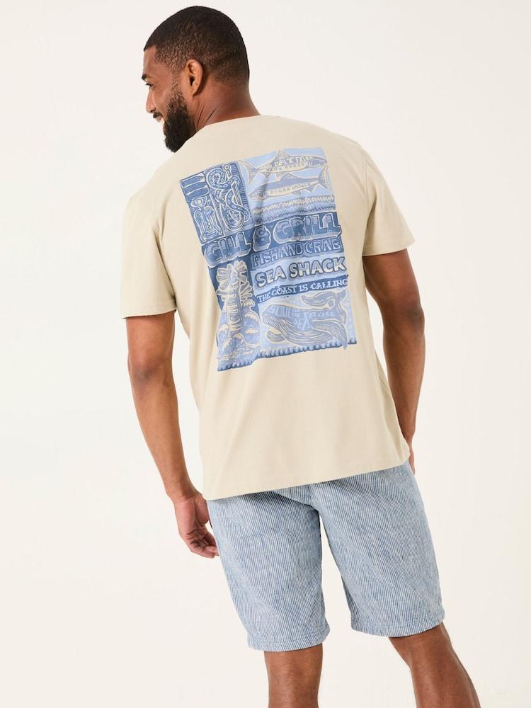 Fat Face Natural Gill And Grill Tshirt