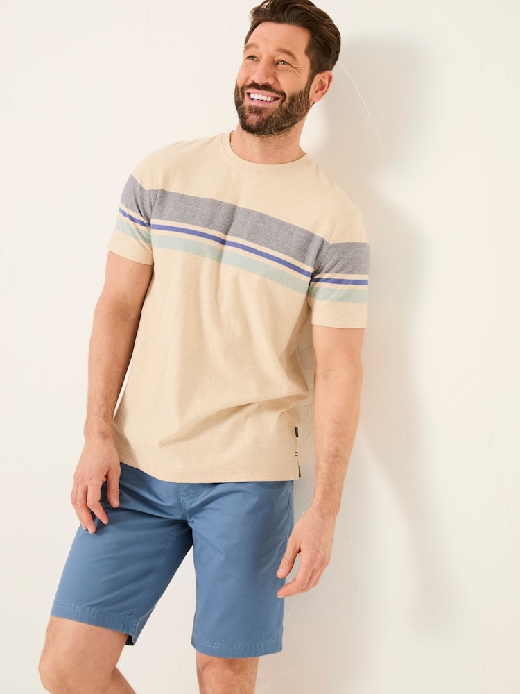 Fat Face Natural Kiln Chest Stripe Tee