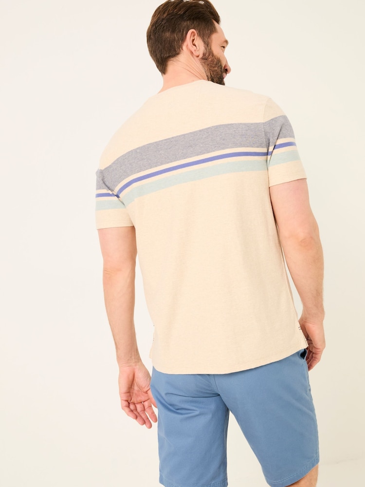 Fat Face Natural Kiln Chest Stripe Tee