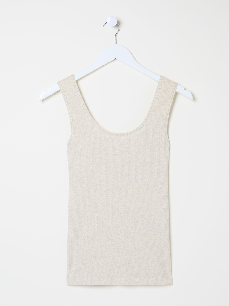 fat face Natural Rib Pyjama Top