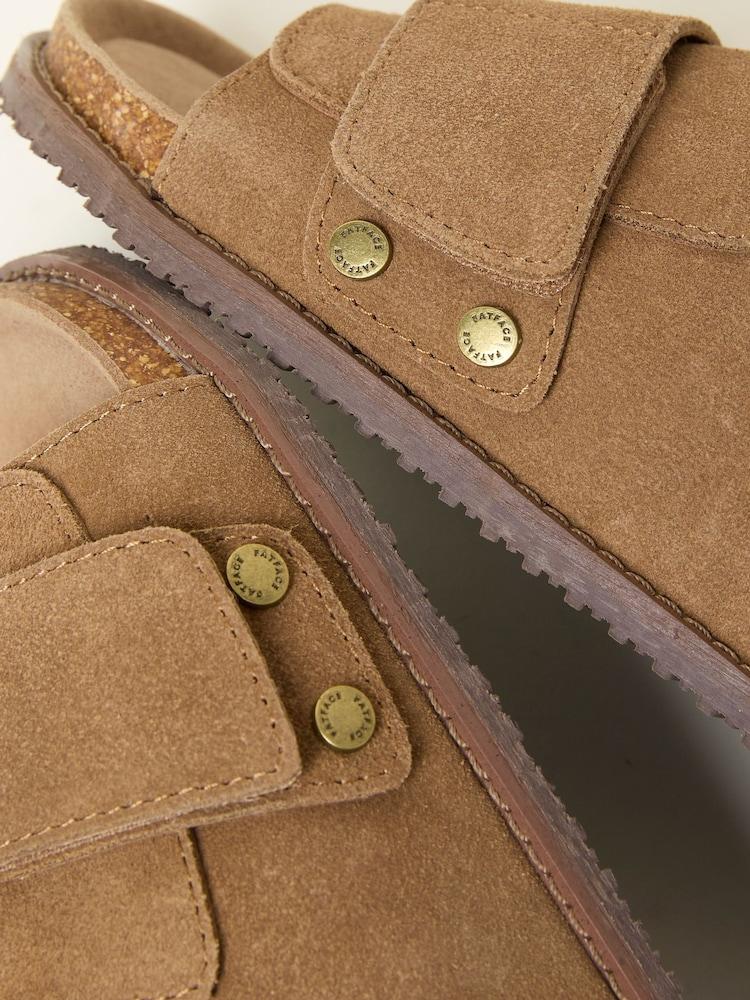 Fat Face Natural Wrapped Open Toe House Shoe