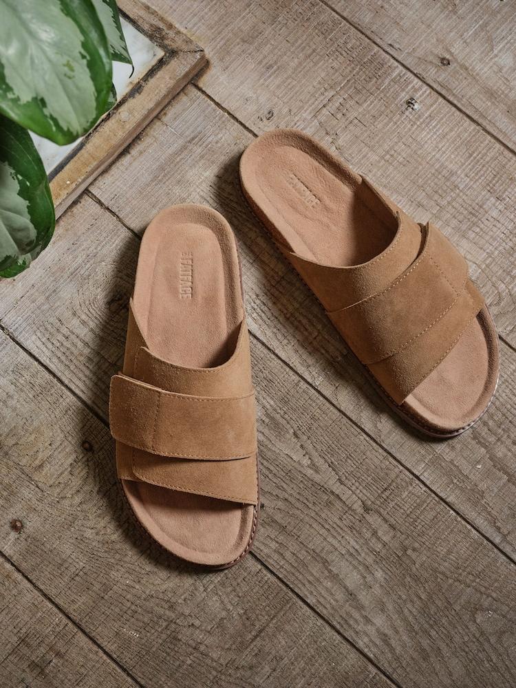 fat face Natural Wrapped Open Toe House Shoe