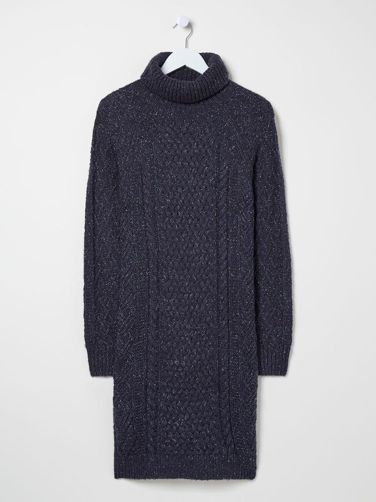 fat face Navy Alicia Knit Dress