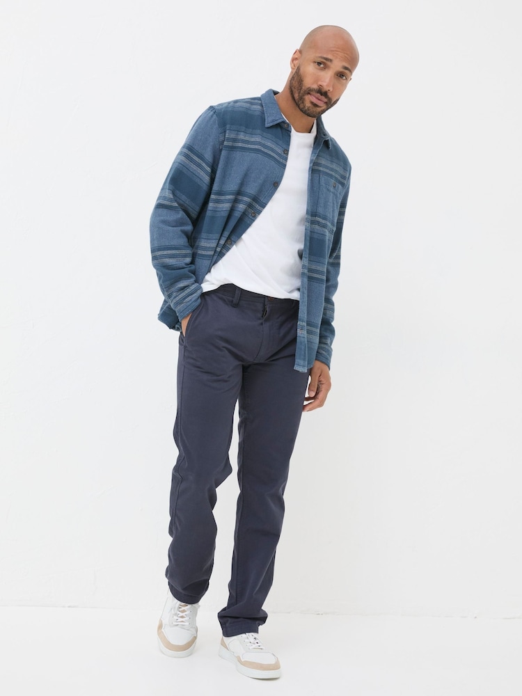 Fat Face Navy Blue Modern Coastal Chinos