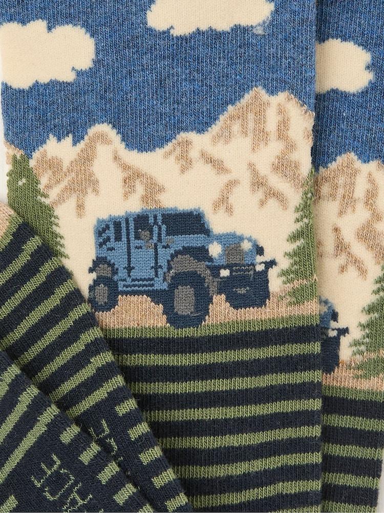 Fat Face Navy Blue Off Roader Socks
