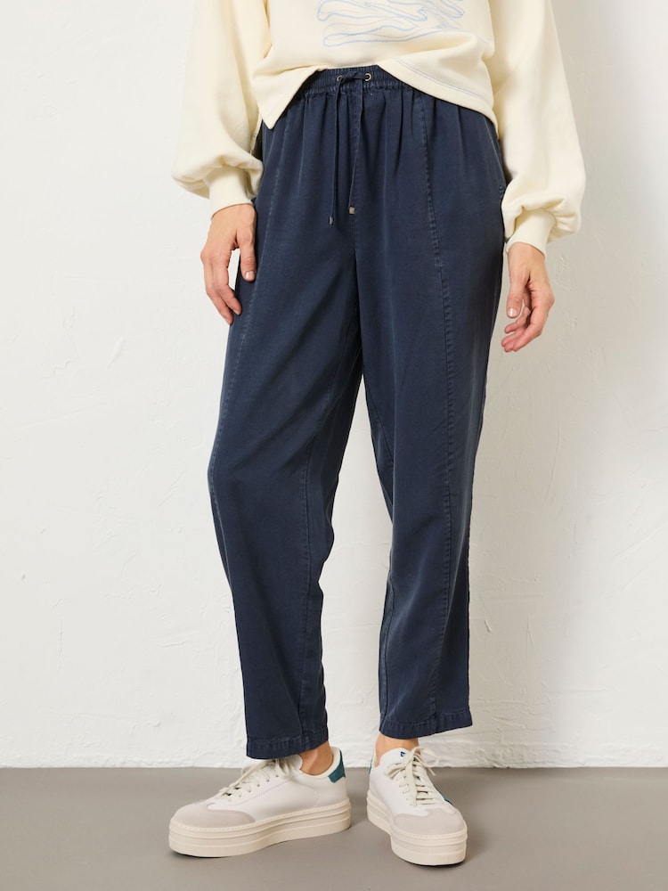 Fat Face Navy Blue Tia Trousers