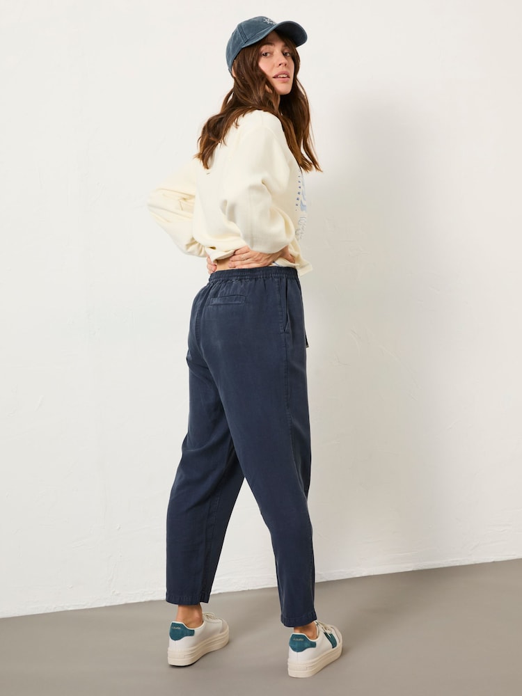 Fat Face Navy Blue Tia Trousers