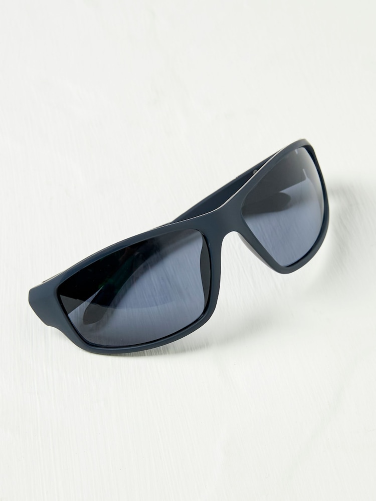 Fat Face Navy Blue Wade Wrap Sunglasses