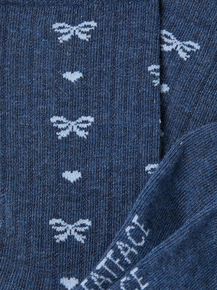 Fat Face Navy Bow Socks