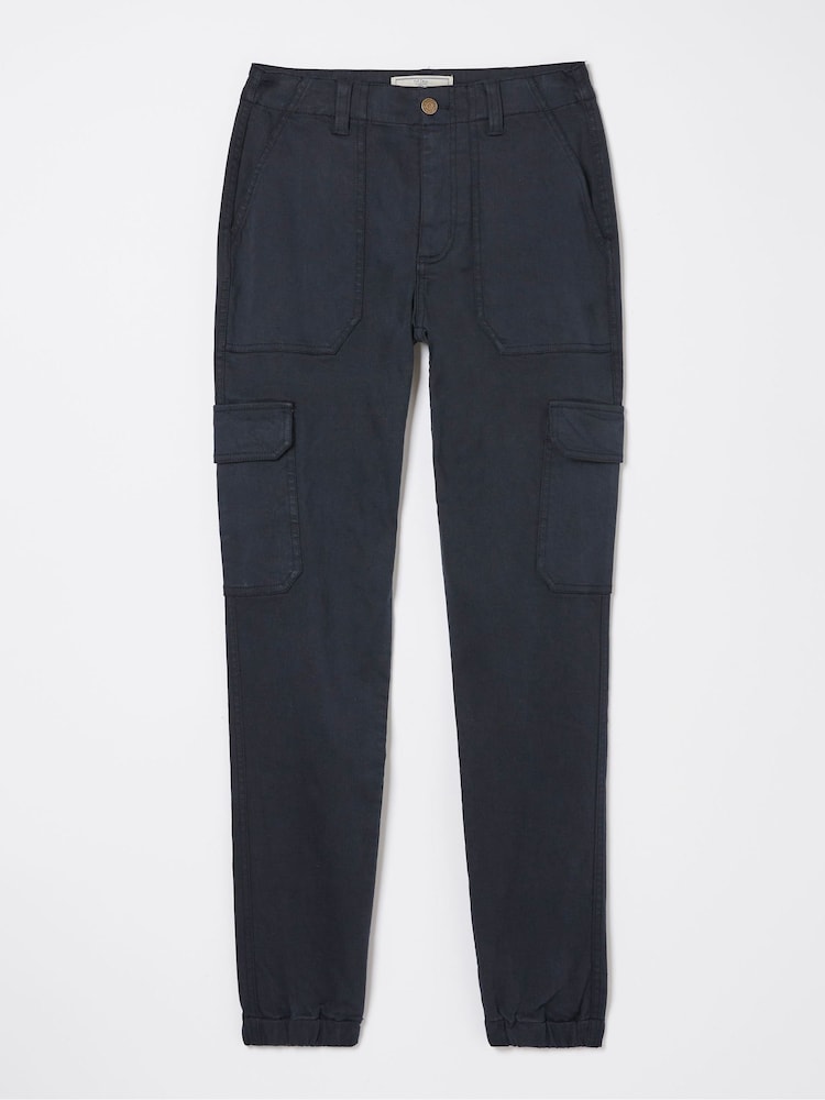 fat face Navy Cargo Trousers