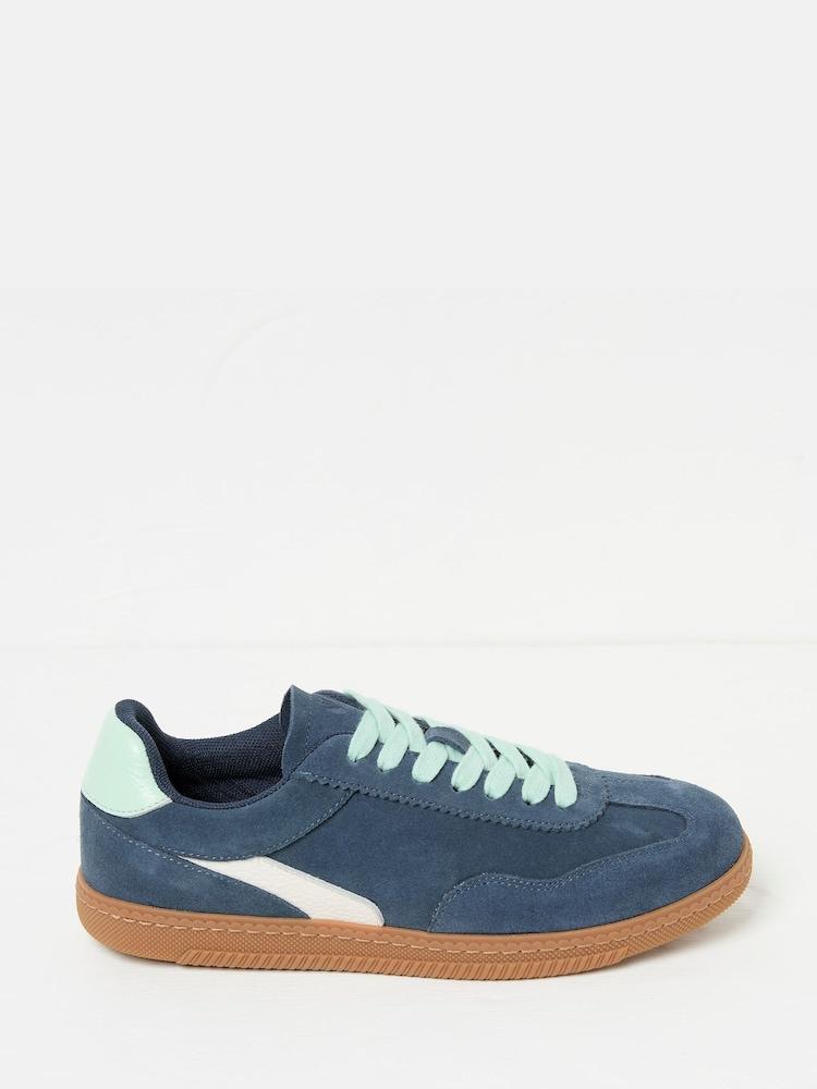 Fat Face Navy Fia Retro Trainer