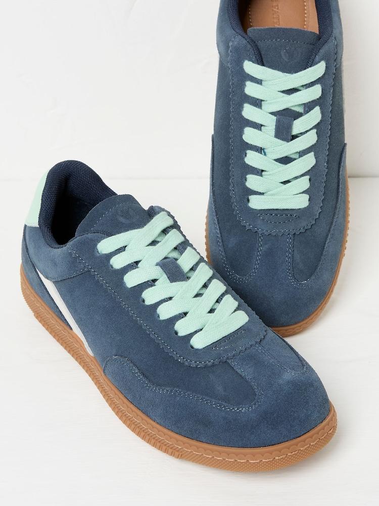 Fat Face Navy Fia Retro Trainer