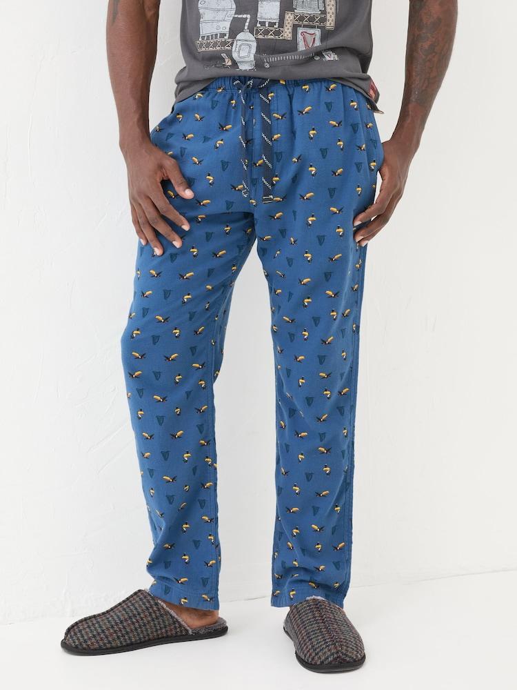 Fat Face Navy Guinness Print Pyjama Bottoms