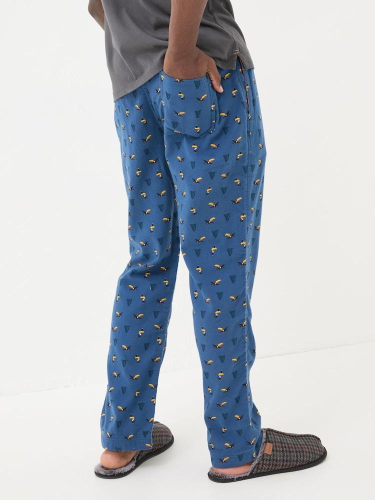 Fat Face Navy Guinness Print Pyjama Bottoms