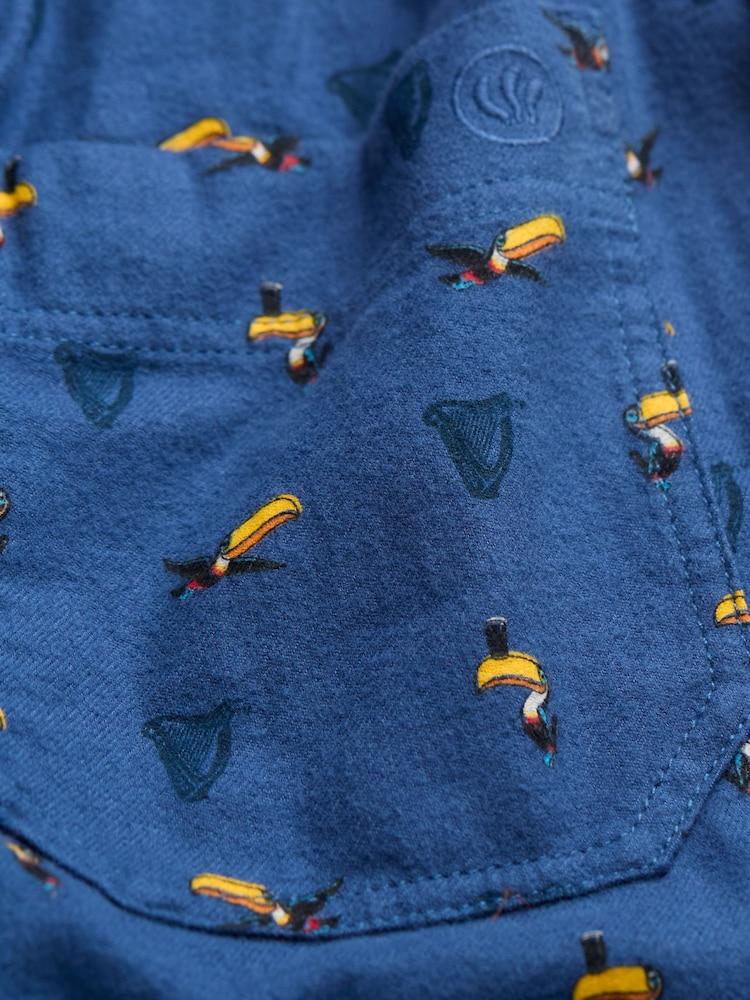 fat face Navy Guinness Print Pyjama Bottoms