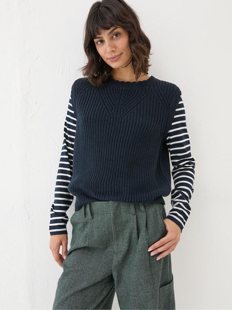 Fat Face Navy Heidi 2-in-1 Tank Jersey