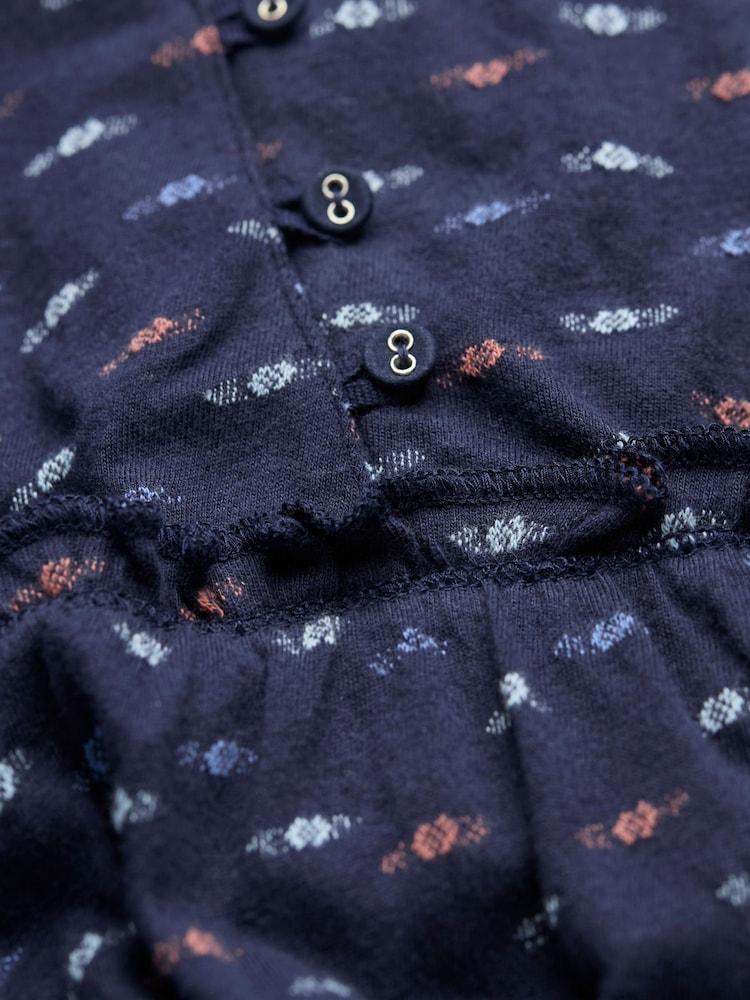 fat face Navy Ivana Jersey 100% Cotton Dress