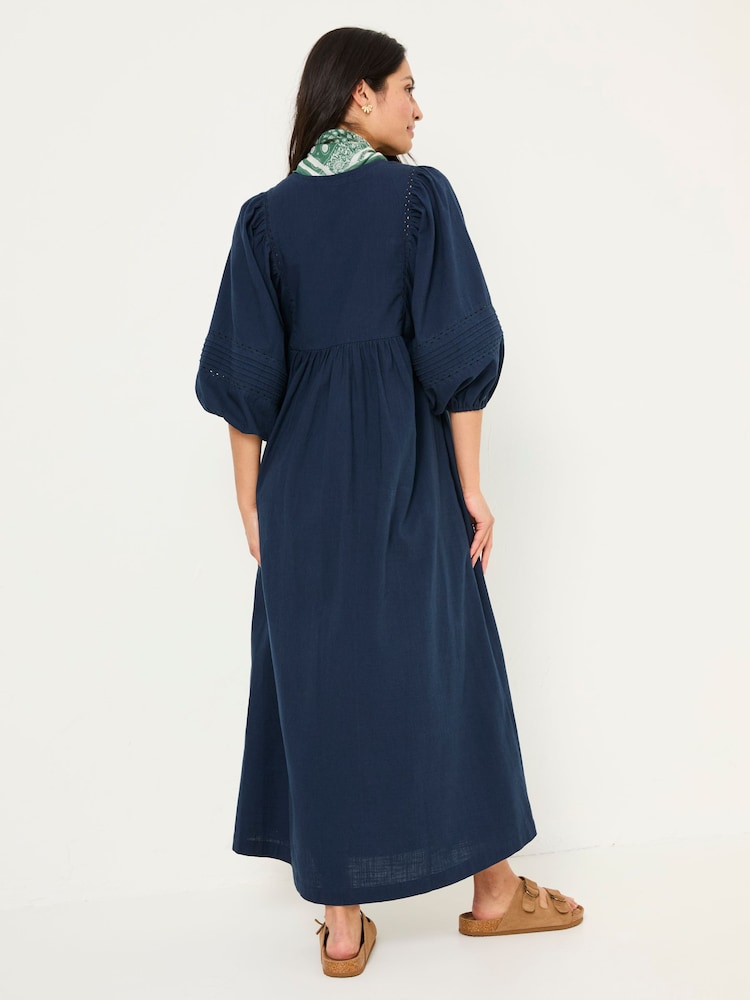 Fat Face Navy Jess Midi Dress