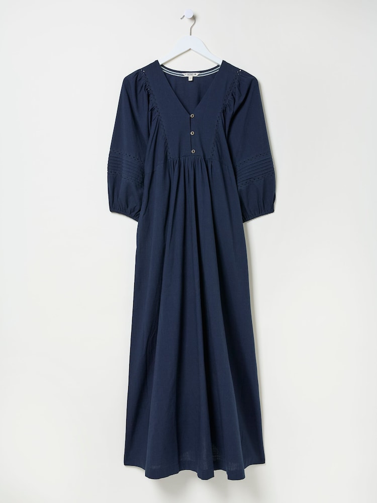 fat face Navy Jess Midi Dress