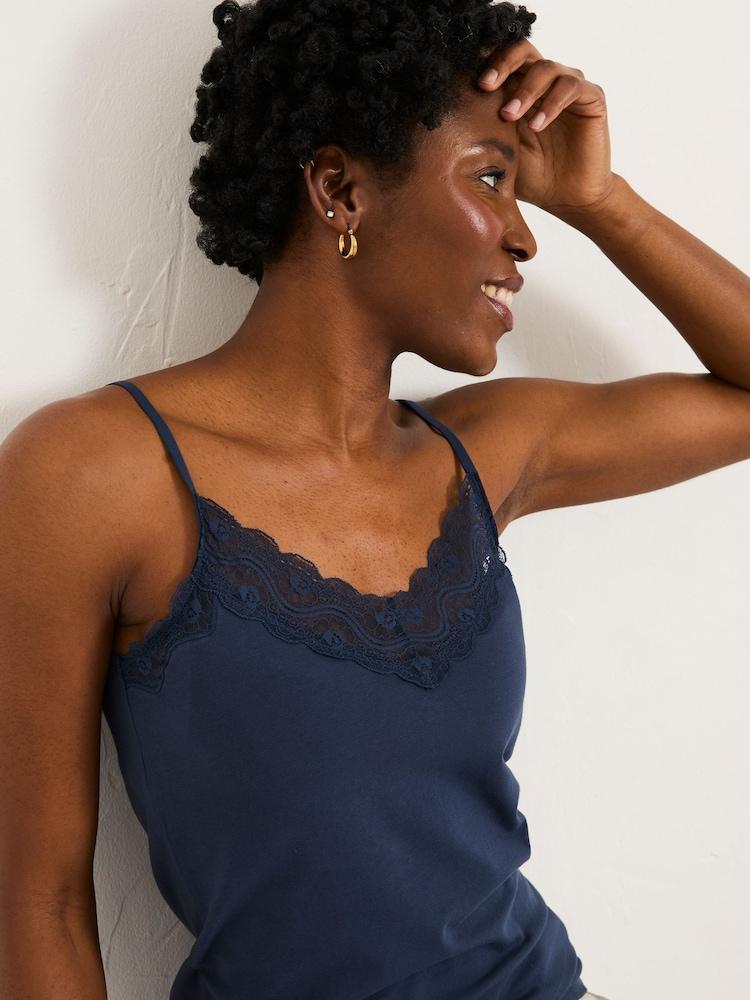 Fat Face Navy Lace Vest