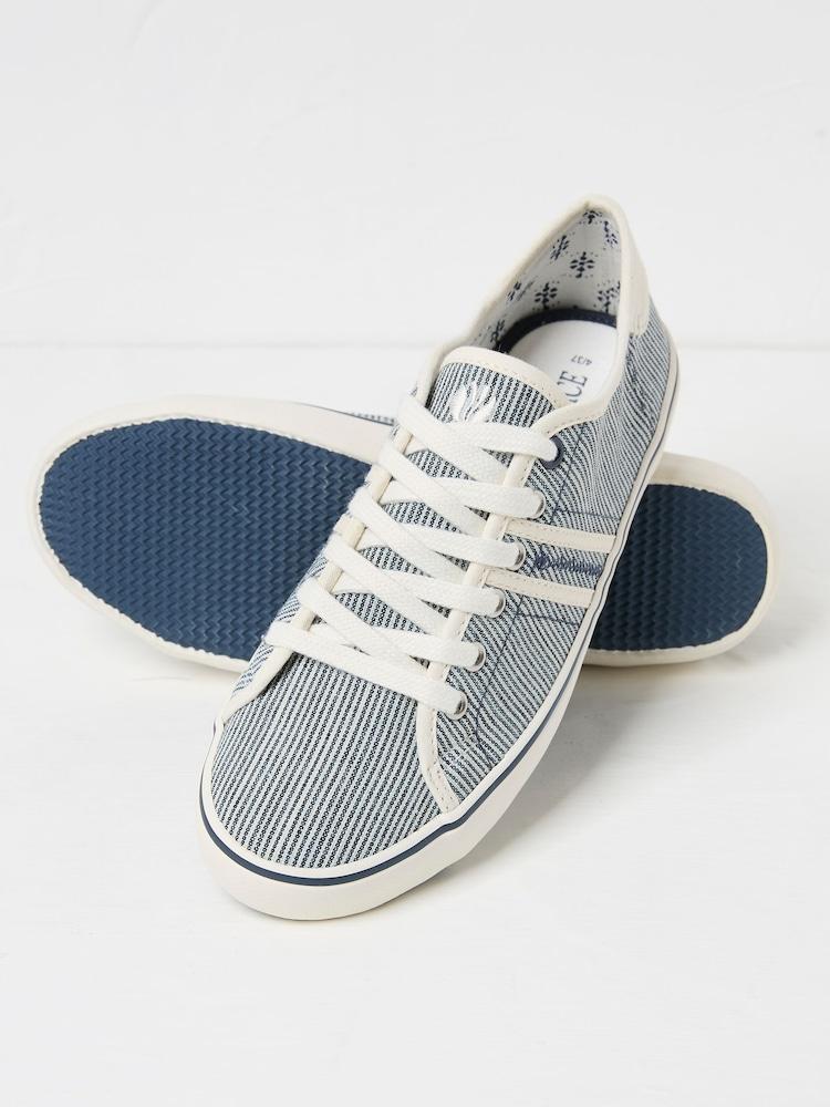 fat face Navy Lola Canvas Trainers