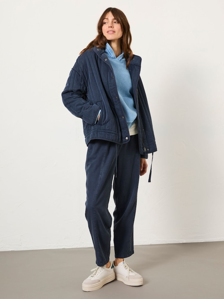 Fat Face Navy Mabel Quilted Jacket