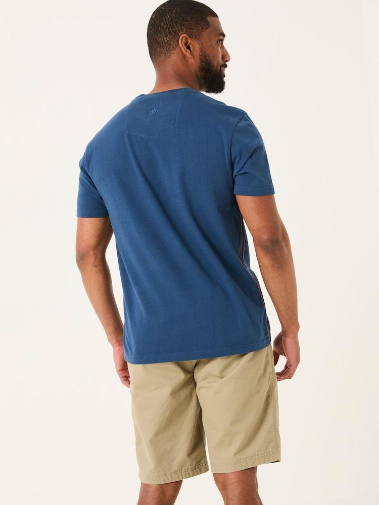 Fat Face Navy MCS Chest Stripe Tshirt