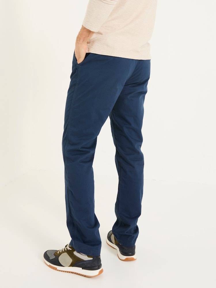 Fat Face Navy Seaton Pull On Trousers