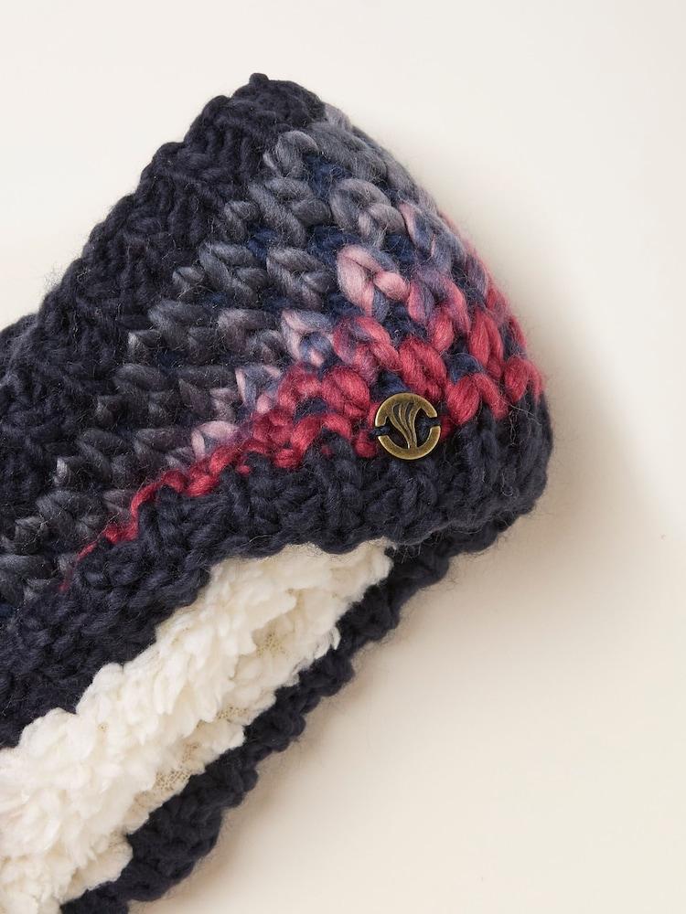 fat face Navy Spacedye Headband