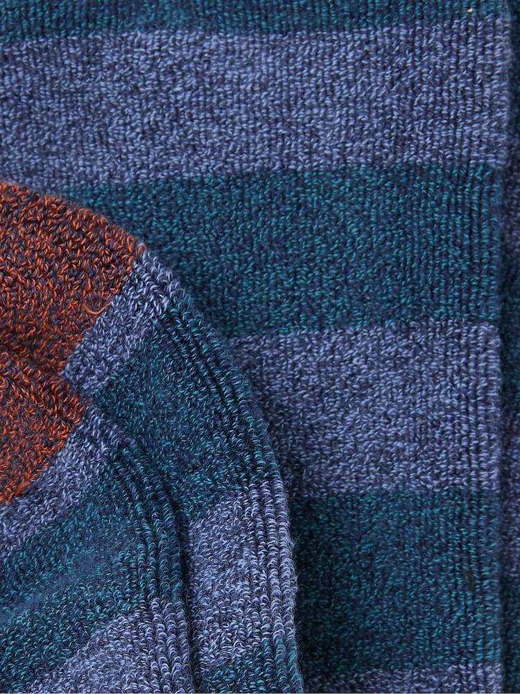 fat face Navy Striped Thermal Socks