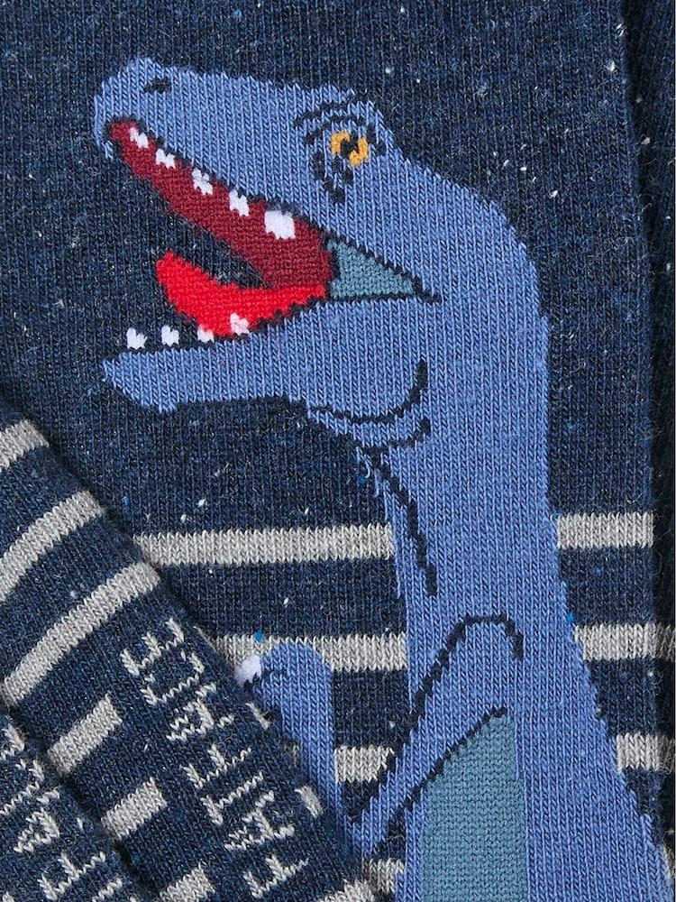 fat face Navy T-Rex Socks